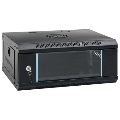 Mrežni ormar 4U IP20, 19", zidni, crni